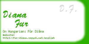 diana fur business card